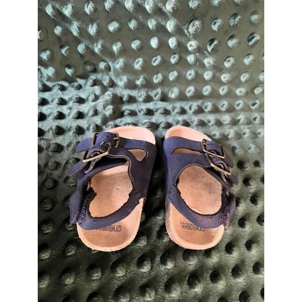 Gymboree baby size 3 9-12 month dark blue shoes sandals